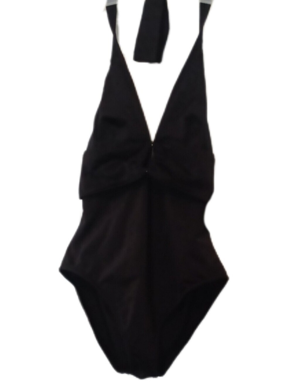 -- Anne Klein Black Halter SwimSuit Size 10